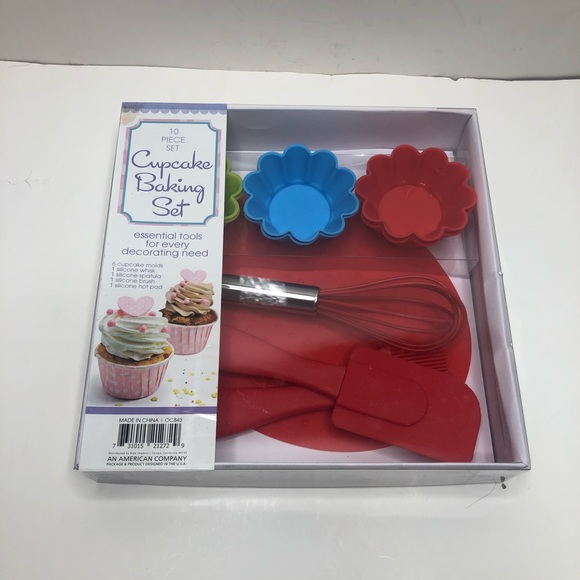 10 pcs Cupcake Baking Set w/ pan & cupcakes holder - Picture 4 of 6